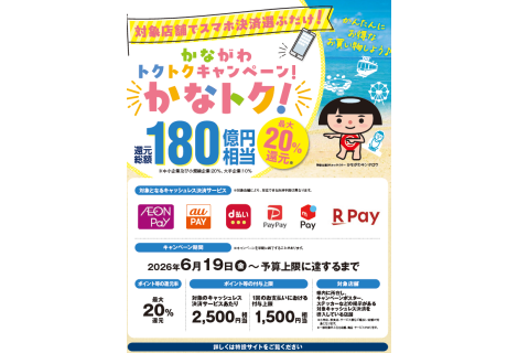 かながわトクトクキャンペーン！ 『かなトク！』のお知らせ | イベント