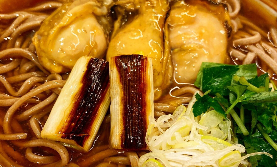 あったか～～～い　かき（牡蠣）そば